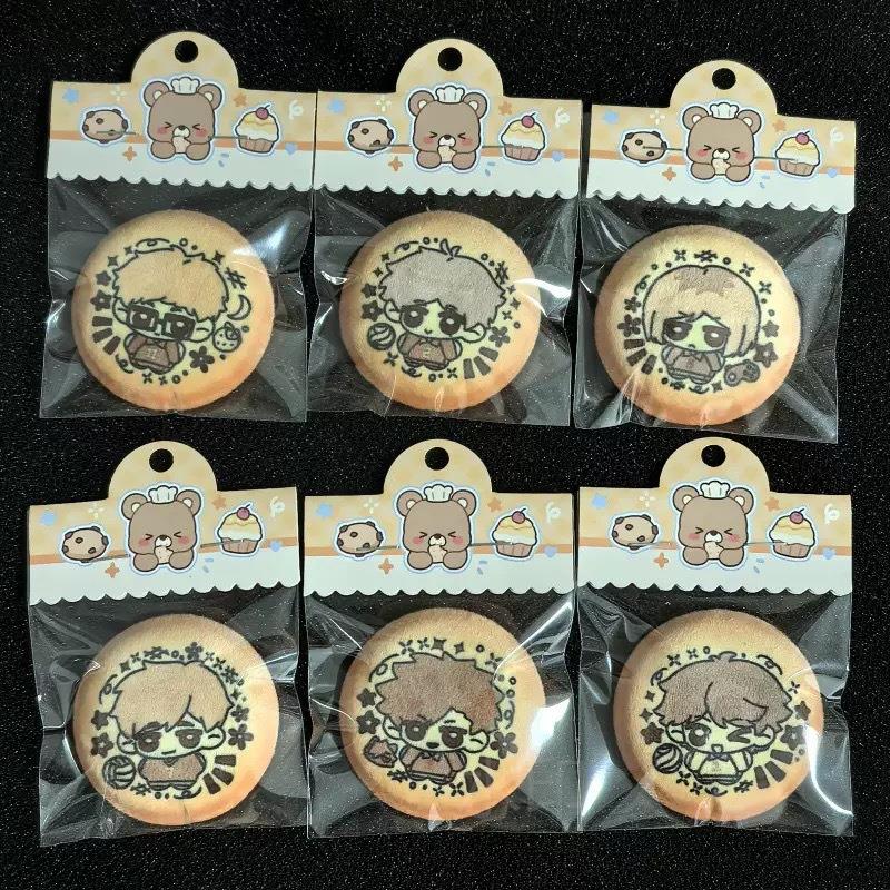 （画师授权排球少年）同人周边孤研磨及川彻加厚毛绒爪吧唧徽章