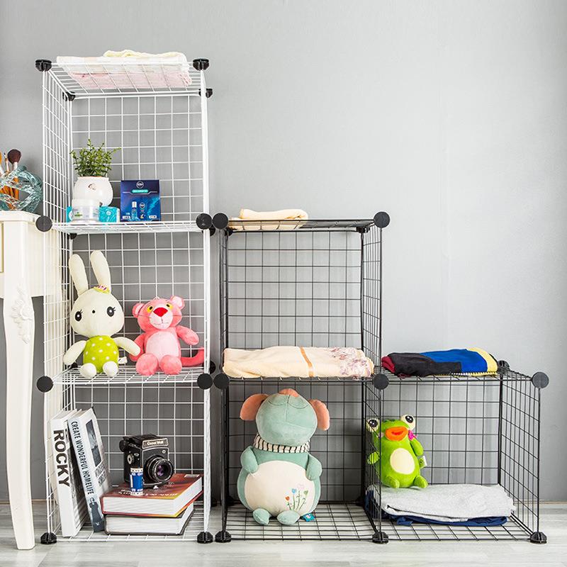 网片衣柜分层隔板衣橱隔层隔断收纳置物架铁艺网格卧室收纳架