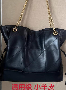 2025新款抽绳福袋包真皮通勤托特包高级感jamie链条单肩手提女包