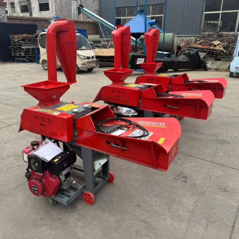 养殖户铡草揉丝粉碎机出口3.8t农作物秸秆揉丝机粮食豆饼粉碎机