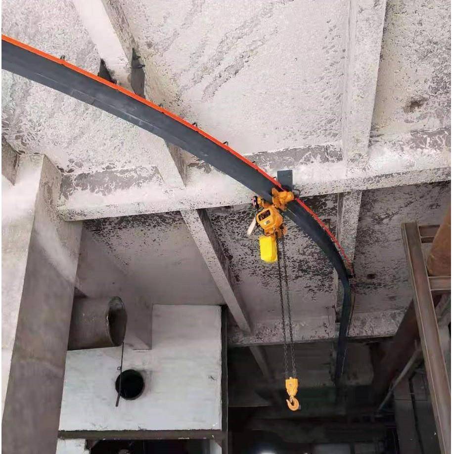 单轨吊环形轨道小吊机0.5吨1吨电动环链葫芦移动工字钢厂家环轨