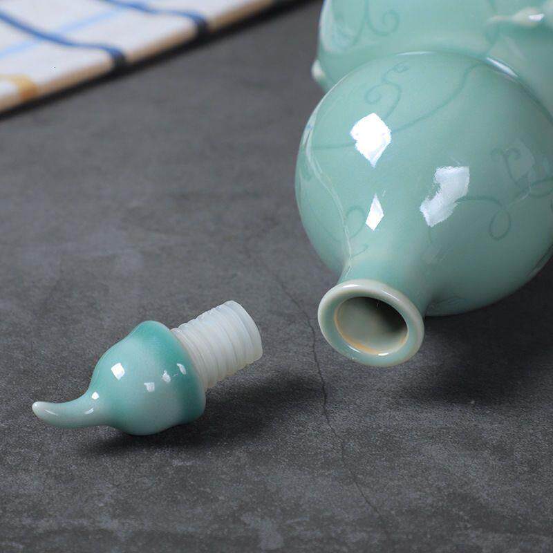 龙泉青瓷葫芦酒瓶家用酒