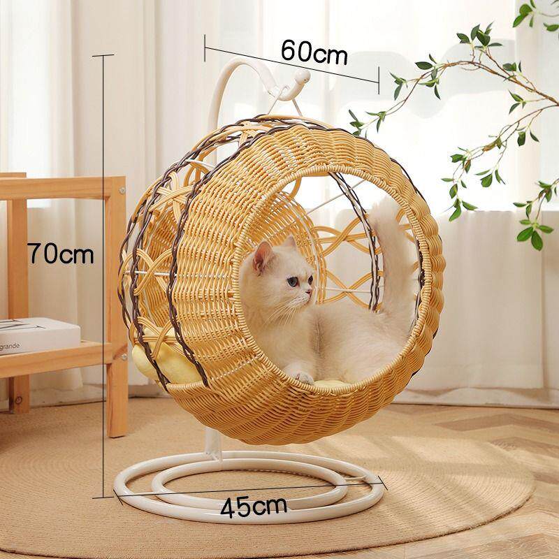 藤编猫窝夏天保暖宠物封