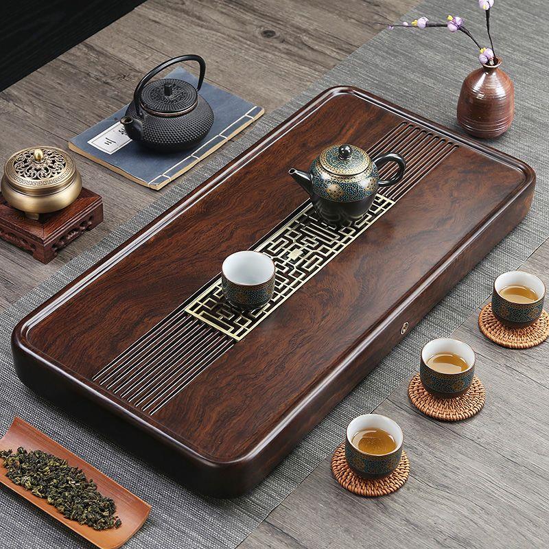 黑檀茶盘整块实木大号家