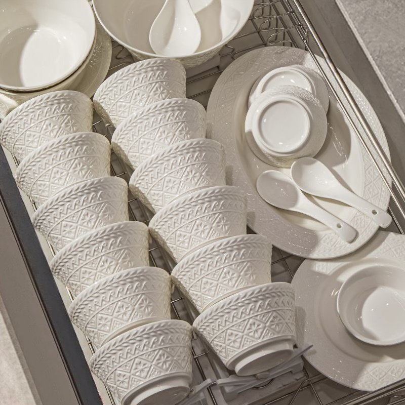 2025新款原创碗具景德镇釉下彩餐具套装碗碟套装家用白瓷骨瓷乔迁,餐饮具,泡面碗,淘宝优惠券,粉丝福利购,淘宝优惠卷