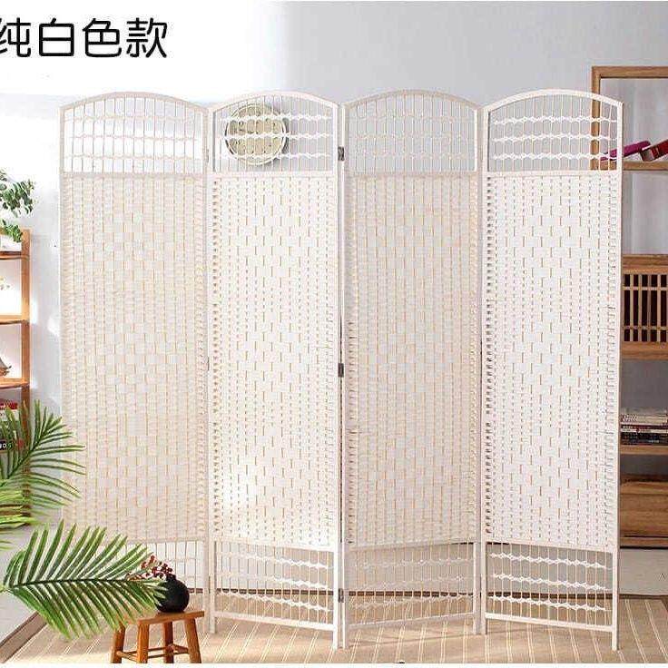 草编藤编屏风手工折叠隔