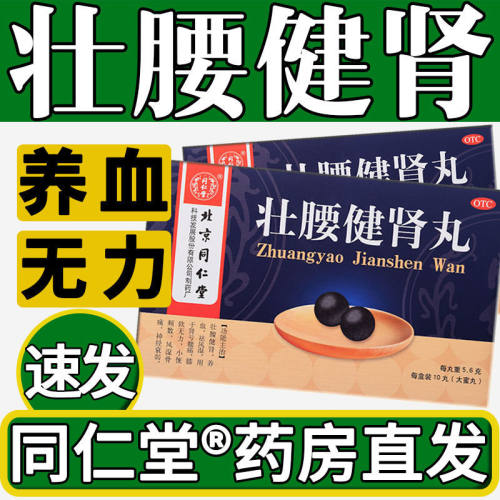 [同仁堂]壮腰健肾丸5.6g*10丸/盒神经衰弱风湿养血风湿骨痛腰痛