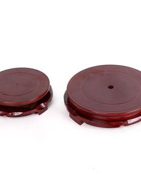 杨铜记 圆形实木底座大小号360度旋转工艺品摆件木质底座