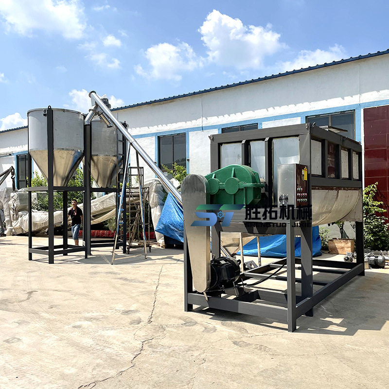 不锈钢卧式搅拌机 有机肥双螺带拌料混合机 粉体加热暖宝宝混料机,五金/工具,拌料机,淘宝优惠券,粉丝福利购,淘宝优惠卷