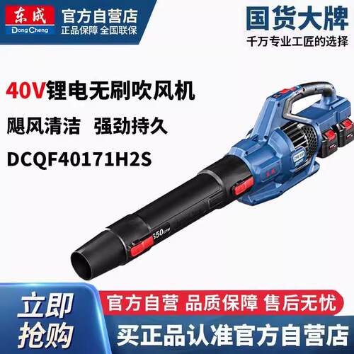 40V充电式无刷吹风机除尘器强力工业吹尘吹风枪DCQF40171H2S