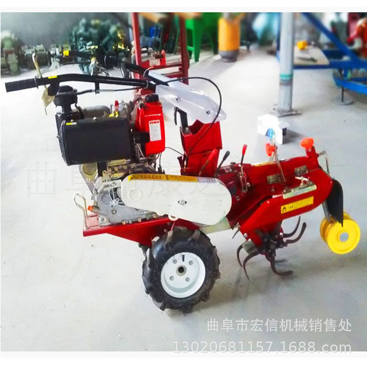 履带式田园管理机178型柴油水冷四驱微耕机 葡萄园开沟施肥培土机