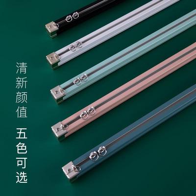 致尚悦色滑轨窗帘轨道不锈钢滑轮导轨单双轨铝合金直轨墙顶装定制