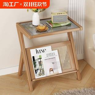 小茶几小桌子边几客厅沙发边柜家用床头柜2023小户型轻奢实木置物