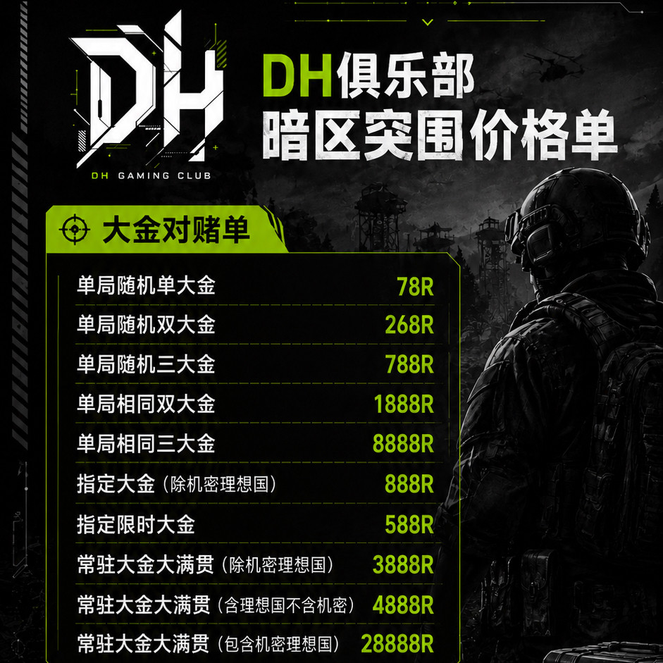 暗区突围无限PC国际服国服护航大金机密赌约单图片