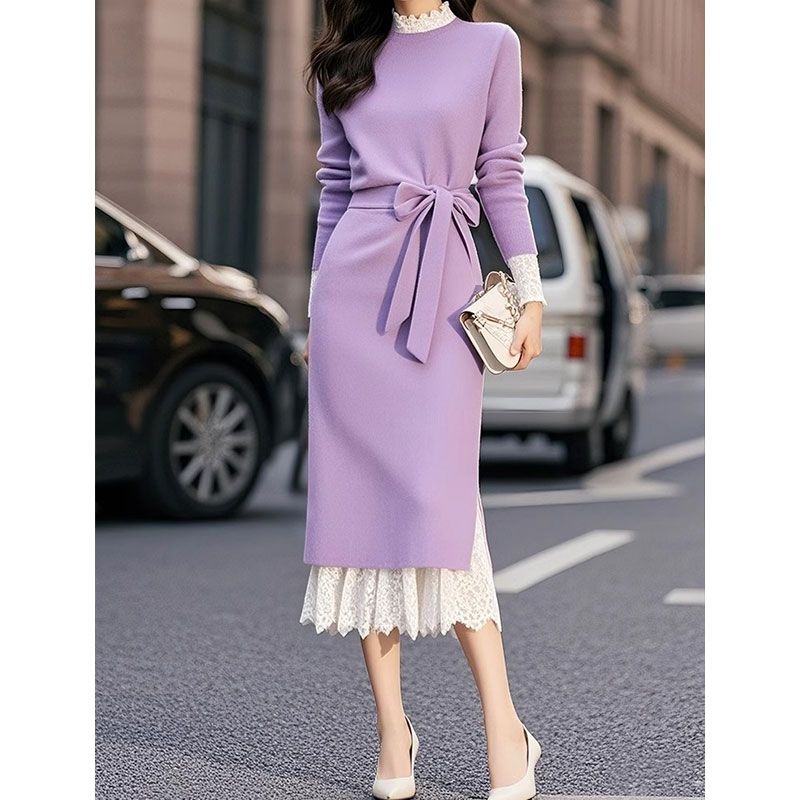 白色蕾丝打底裙新款长裙