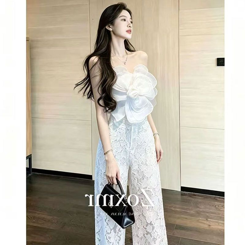 御姐时尚套装女立体花朵
