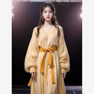 新中式针织上衣设计感小