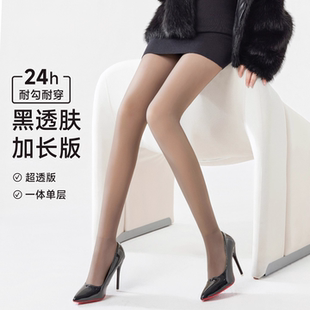 2025新款 袜秋冬加绒加厚打底袜 黑透肤女光腿神器黑丝超透水光连裤