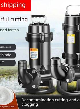 德国进口污水切割式污水泵抽粪沼气泥浆排污泵家用化粪池大功率22