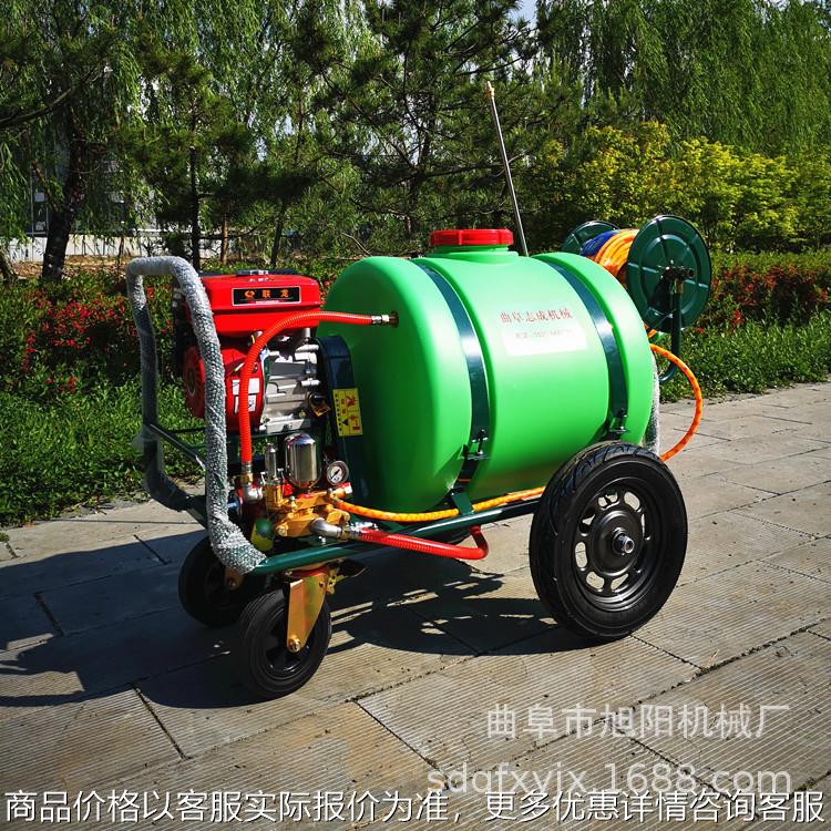 小区物业绿化杀虫机移动式消毒防疫喷雾机160升手推式汽油打药机