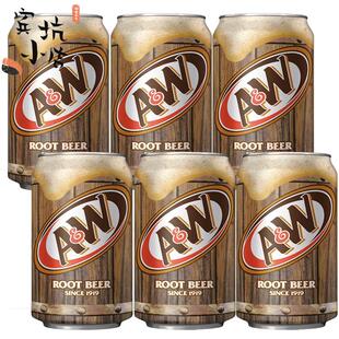 美国进口乐啤露进口碳酸饮料树根啤酒AW ROOT BEER 根汁汽水