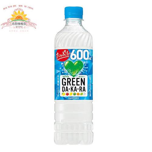 三得利绿心GREEN DAKARA盐分果味夏日饮料600ml日本进口suntory
