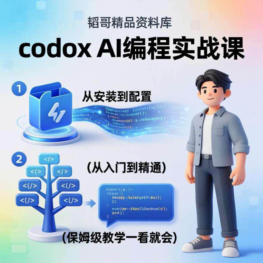 codex AI编程实战课 技能学习 零基础实操 附赠工具包 保姆级教学图片