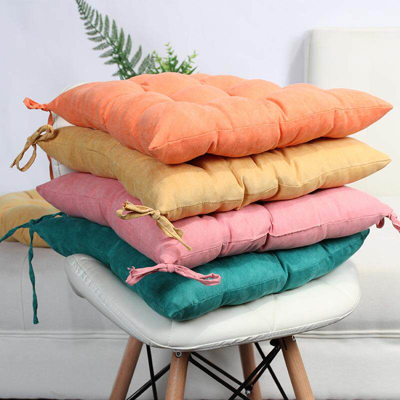 棉麻坐垫椅子垫办公室久坐屁垫四季通用学生凳子垫子家用餐桌椅垫