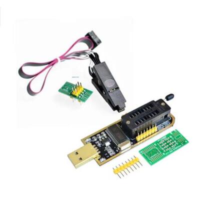 土豪金 CH341B编程器 USB 主板路由液晶+SOP测试夹（重量60g）