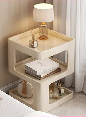 床头柜替现代简约代家用卧边室铁艺BJ014220床头置物架2602新款小