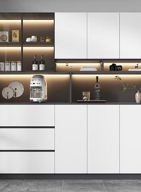 8CBG11/16实木餐边柜客厅茶柜靠墙一体水代橱柜现简K约置物柜家用