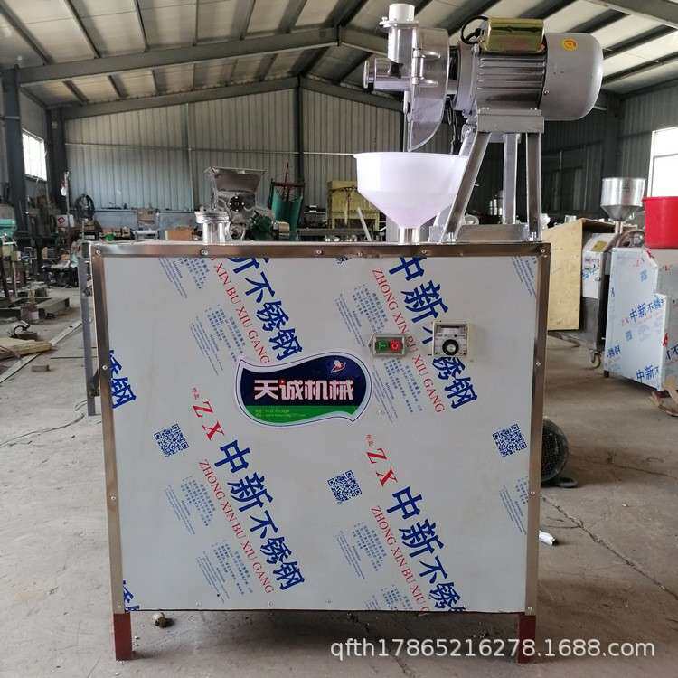 汤155厂家直发一次机成型鲜米粉机家用电酸玉米子自动磨浆馇条机