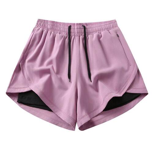 5 Pack Women's 2-in-1 Workout Shorts Layered Athletic