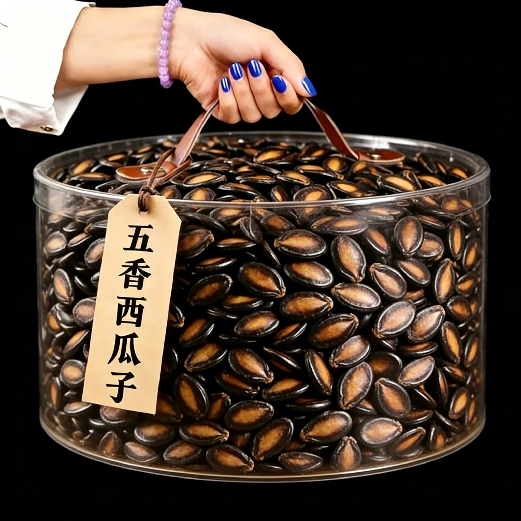 央妈推荐！西瓜子官方旗舰店五香味话梅味坚果炒货大颗粒年货3斤