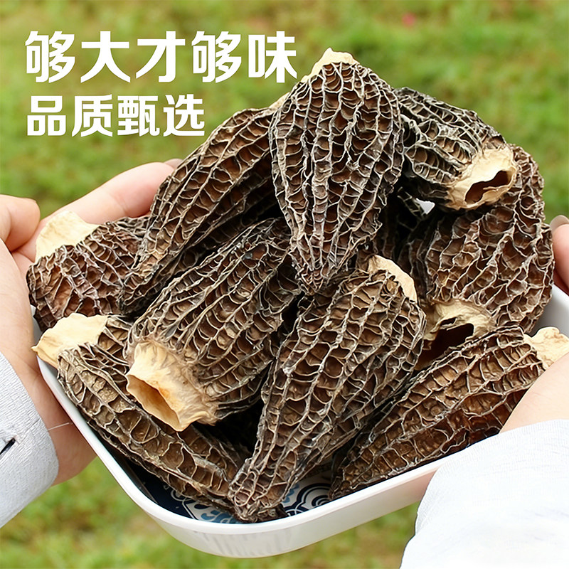 羊肚菌25年干货非特级野生500g头茬新货正品煲汤类菌菇食材新货,粮油调味/速食/干货/烘焙,羊肚菌,淘宝优惠券,粉丝福利购,淘宝优惠卷
