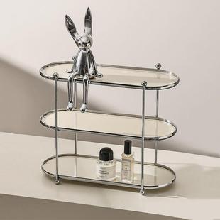 水杯收纳架桌面整理架茶水间简约分层架子餐桌上多层大容量储物架