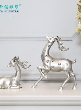 高端家居样板房卧室k书桌酒柜工艺装饰品摆设办公室创意招财梅花