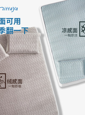 nittaya床盖三件套厚床单乳胶抑菌床笠榻榻米暖垫四季床品