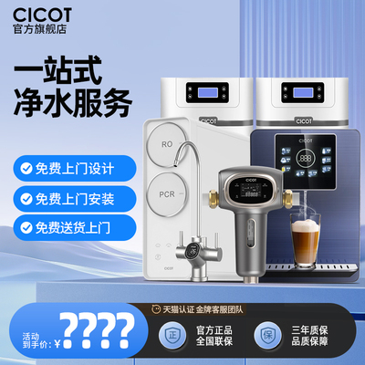 CICOT软水机家用全屋净水系统中央净水过滤器管线设备套装大流量