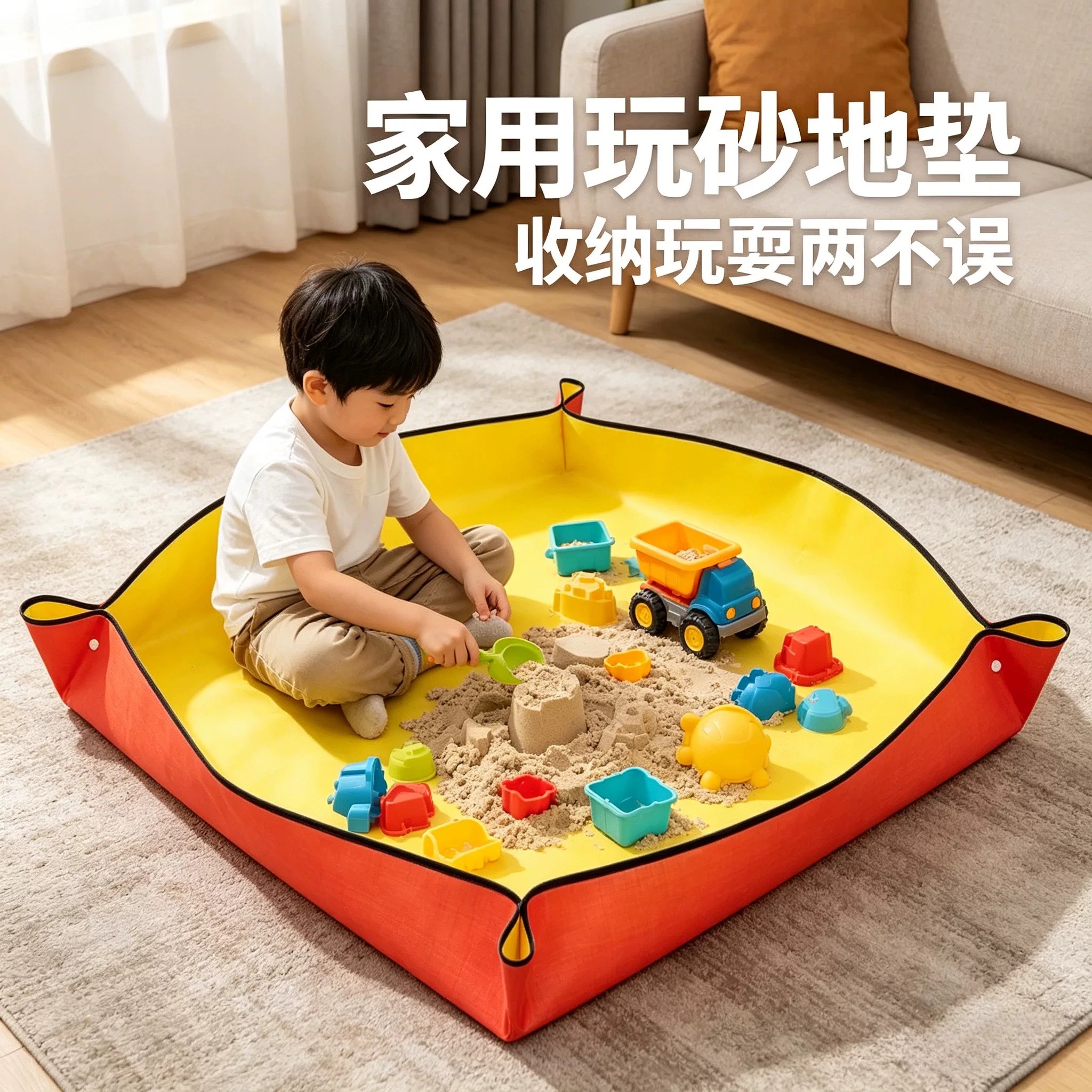 宝宝室内玩水地垫儿童玩沙戏水可擦洗便携式地垫玩具垫子防漏水夏