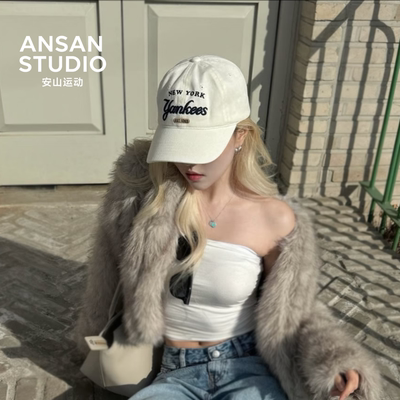 MLB正品复古字母刺绣棒球帽