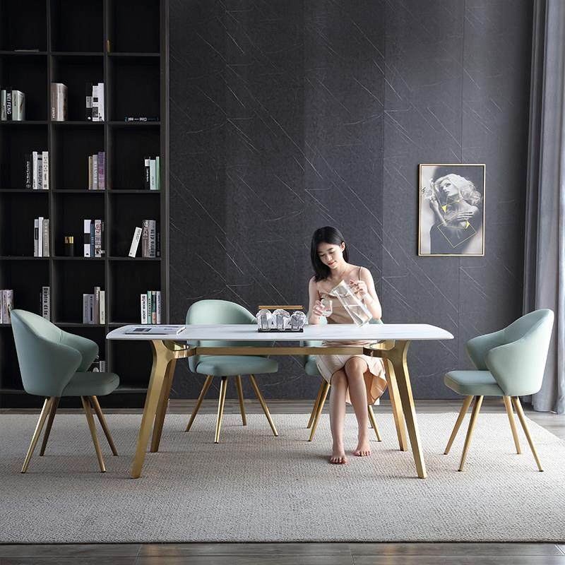 意式进口岩板餐桌现代简约家用小户型北欧大理石轻奢餐桌椅组合,住宅家具,岩板餐桌,淘宝优惠券,粉丝福利购,淘宝优惠卷