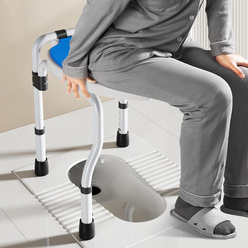 妇家蹲坑改坐用便神老人厕所挂壁式/折叠坐器便椅蹲坐孕两用马桶