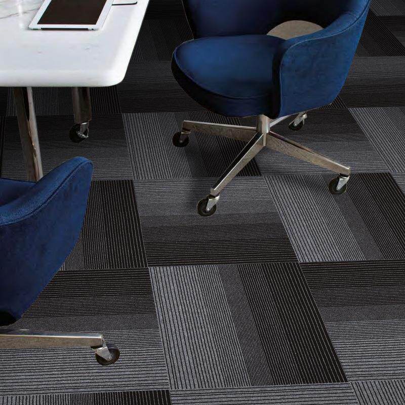 办公室方块地毯会议室写字楼台球厅健身房渐变条纹拼接地毯地垫