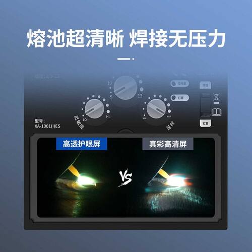 迅安FIRE(I)ES自动变光焊工头戴式烧焊帽电焊护罩轻便防烤脸护眼