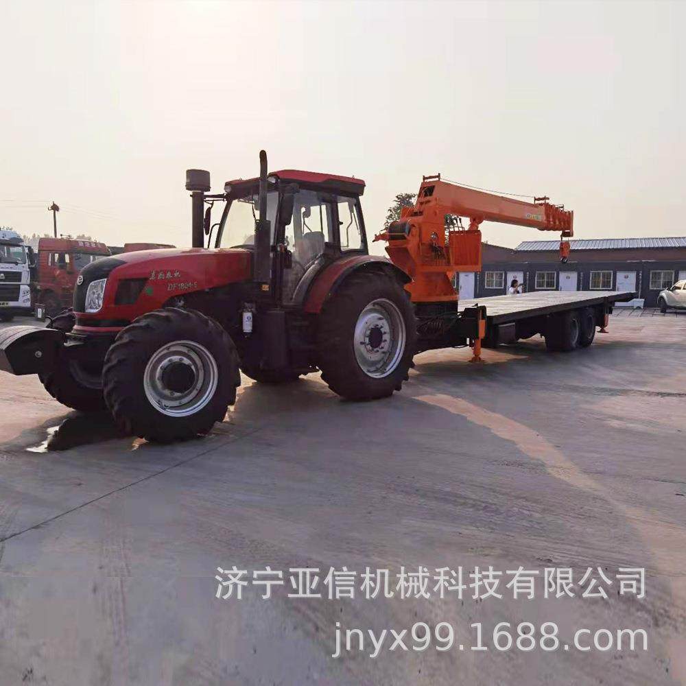 YX-6.吨拖拉机牵引平板随车吊拉钢筋拖拉机吊车农用自备吊,搬运/仓储/物流设备,其他起重搬运设备,淘宝优惠券,粉丝福利购,淘宝优惠卷