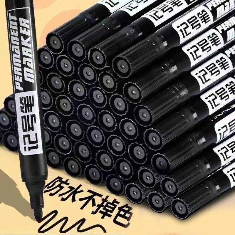 黑色粗头油性速干防水记号笔