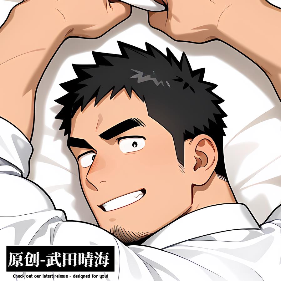 原创-关于前辈很烦人的事武田晴海等身抱枕芯套定制胸腹肌肉人形