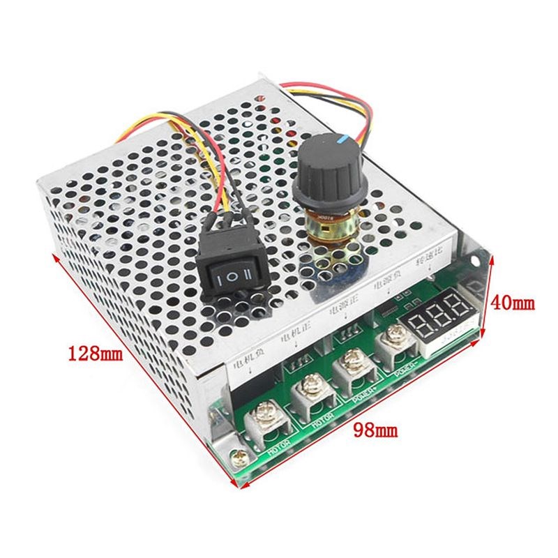 直流电机调速器12V24V36V48V大功率驱动模块PWM控制器0-100A数显