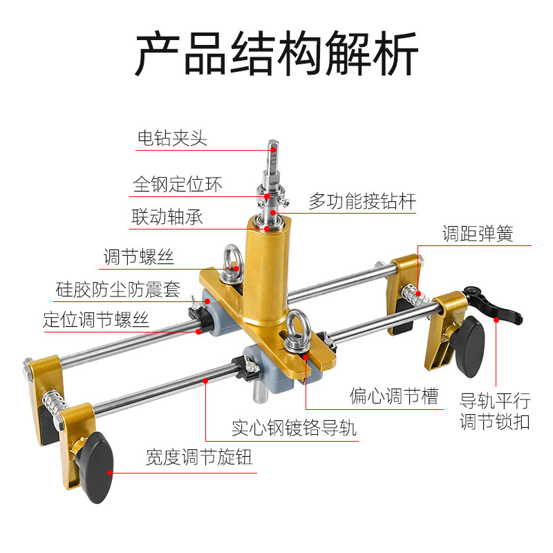 木门装锁开孔工具 木工专用开孔模具 门框打孔机开槽器
